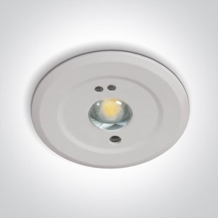ONE Light Emergency LED - inbouwspot - Ø 45 mm, Ø 35 mm inbouwmaat - 1,5W LED incl. - wit
