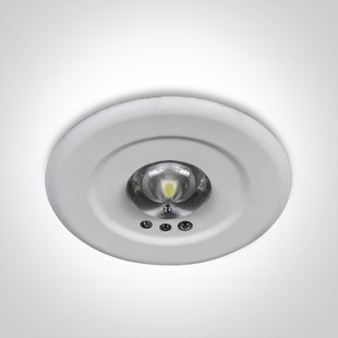 ONE Light Emergency LED - inbouwspot - Ø 60 mm, Ø 45 mm inbouwmaat - 3W LED incl. - wit