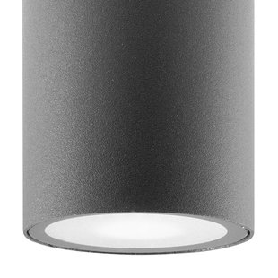 Nova Luce Cerise - buiten plafondlamp - Ø 6 x 10,5 cm - IP54 - lichtgrijs