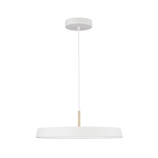 Nova Luce Vetro - hanglamp - Ø 50 x 130 cm - 37W LED incl. - mat wit