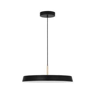 Nova Luce Vetro - hanglamp - Ø 50 x 130 cm - 37W LED incl. - mat zwart