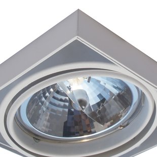 Zuma Line Oneon DL 111-1 - inbouwspot 1L -  156 x 156 mm, 157 x 157 mm inbouwmaat - wit