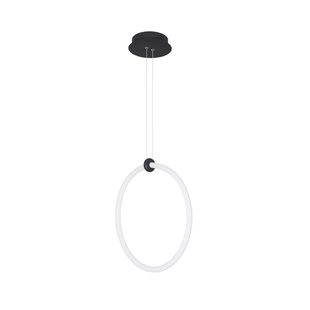 Nova Luce Girdino - hanglamp - 38 x 19 x 120 cm - 21W LED incl. - zand zwart