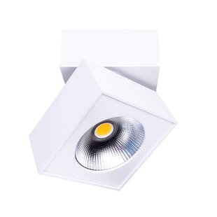 Maxlight Artu - opbouwspot - 10 x 10 x 10 cm - 15W LED incl. - wit