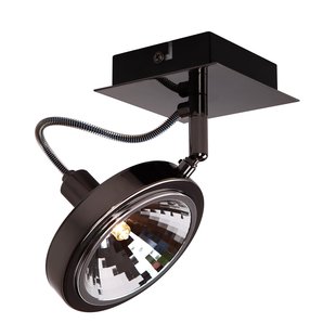 Maxlight Reflex - opbouwspot 1L - 10 x 10 x 20 cm - zwart en chroom