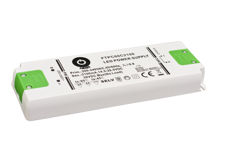 POS 700mA LED driver - 43/86Vdc naar 230V - 60W - niet-dimbaar