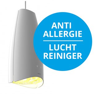 Airfree Lamp 80 - hanglamp met luchtreiniger - werkt tegen virussen, allergieën en meer - Ø 18,5 x 225 cm - 9W LED incl. - wit