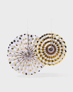 HEMA Waaiers goud 2 stuks