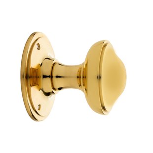 De Oude Deurklink Deurknop draaibaar messing gelakt