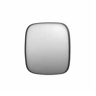 Spiegel INK SP29 Contour 60x4x60 cm in Geborsteld Metal Black