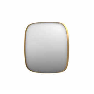 Spiegel INK SP29 Contour 100x4x100 cm in Geborsteld Mat Goud