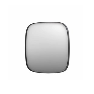 Spiegel INK SP29 Contour 100x4x100 cm in Geborsteld Metal Black