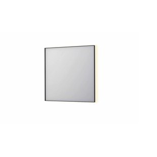 Spiegel INK SP32 80x4x80 cm Incl. Indirect LED-Verlichting Rondom en Spiegelverwarming Mat Zwart