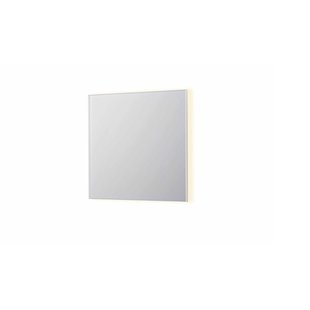 Spiegel INK SP32 80x4x80 cm Incl. Indirect LED-Verlichting Rondom en Spiegelverwarming Mat Wit