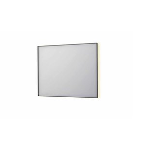 Spiegel INK SP32 100x4x80 cm Incl. Indirect LED-Verlichting Rondom en Spiegelverwarming Mat Zwart