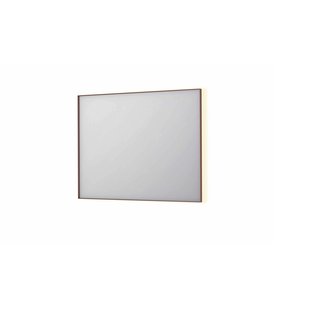 Spiegel INK SP32 100x4x80 cm Incl. Indirect LED-Verlichting Rondom en Spiegelverwarming Geborsteld Koper