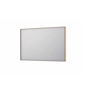Spiegel INK SP32 120x4x80 cm Incl. Indirect LED-Verlichting Rondom en Spiegelverwarming Geborsteld Koper