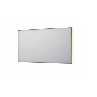 Spiegel INK SP32 140x4x80 cm Incl. Indirect LED-Verlichting Rondom en Spiegelverwarming Geborsteld Koper