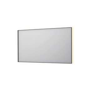 Spiegel INK SP32 140x4x80 cm Incl. Indirect LED-Verlichting Rondom en Spiegelverwarming Geborsteld Metal Black
