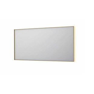 Spiegel INK SP32 160x4x80 cm Incl. Indirect LED-Verlichting Rondom en Spiegelverwarming Geborsteld Mat Goud