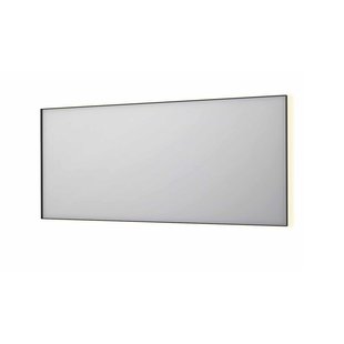 Spiegel INK SP32 180x4x80 cm Incl. Indirect LED-Verlichting Rondom en Spiegelverwarming Mat Zwart