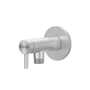 Hoekstopkraan IVY 1/2 3/8 Geborsteld RVS316