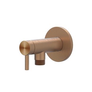 Hoekstopkraan IVY 1/2 3/8 RVS316 Geborsteld Mat Koper PVD