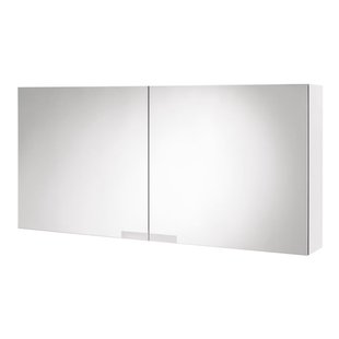 Spiegelkast Tiger Items 105 cm Met 2 Dubbelzijdige Spiegeldeuren Hoogglans Wit