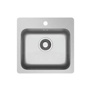 Wastafel Inbouwspoeltafel Go By Van Marcke Lia 46x45Cm RVS