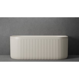 Ligbad Half Vrijstaand Ideavit Archtec Rock 170x80x63 cm Cream