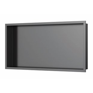 Inbouwnis Luca Sanitair 60x30x6,5cm RVS Gunmetal PVD