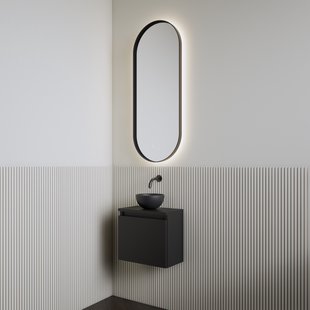 Fonteinset | BWS Leto | Mat Zwart | Waskom Mat Zwart