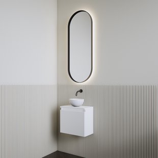 Fonteinset | BWS Leto | Glans Wit | Waskom Mat Wit