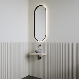 Fonteinset | BWS Leto | Planchet Kasjmier | Waskom Mat Grijs