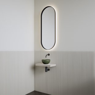 Fonteinset | BWS Leto | Planchet Kasjmier | Waskom Mat Olijf Groen