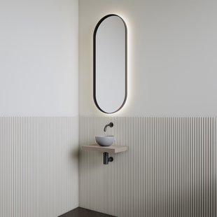 Fonteinset | BWS Leto | Planchet Taupe | Waskom Mat Grijs