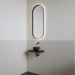 Fonteinset | BWS Leto | Planchet Mat Zwart | Waskom Mat Zwart