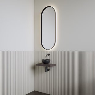 Fonteinset | BWS Leto | Planchet Mokka Bruin | Waskom Mat Zwart