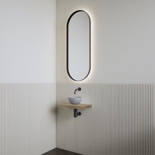 Fonteinset | BWS Leto | Planchet Ash Grey | Waskom Mat Grijs