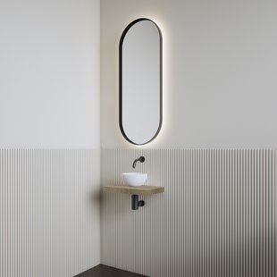 Fonteinset | BWS Leto | Planchet Ash Grey | Waskom Glans Wit