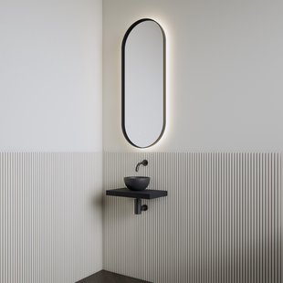 Fonteinset | BWS Leto | Planchet Black Veneer | Waskom Mat Zwart