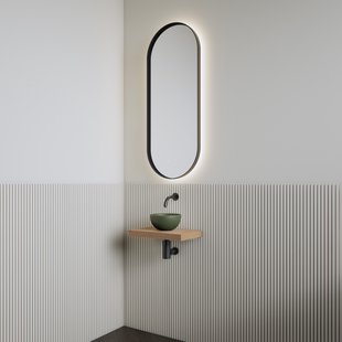 Fonteinset | BWS Leto | Planchet Pure | Waskom Mat Olijf Groen