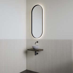 Fonteinset | BWS Leto | Planchet Charcoal | Waskom Mat Grijs