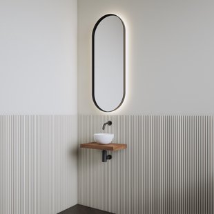 Fonteinset | BWS Leto | Planchet Walnut | Waskom Mat Wit