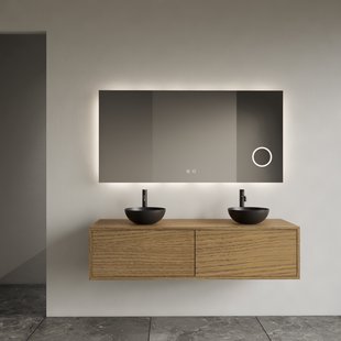 Onderkast Gliss Design Joa Castle Brown 140 CM 2 Laden Incl.Topplaat