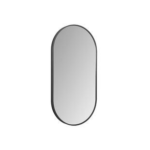 LED-Spiegel Ovaal BWS Colorato Met Verwarming 100x50 cm Mat Zwart
