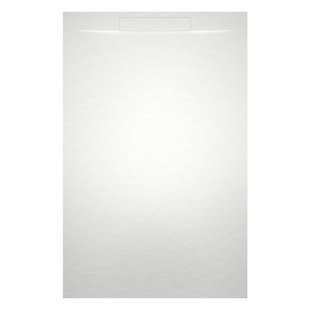 Douchevloer Riho Isola 160x90 cm Leisteen Mat Wit