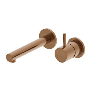 Wastafelkraan Inbouw BWS Exclusive Mengkraan 1-hendel Geborsteld Brons Koper