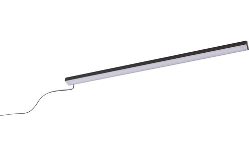 Goossens Kastverlichting Finish, Set 43 cm ledstrip geel licht met afstandbediening, zwart aluminium, , stijlvol landelijk