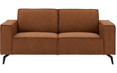 Goossens Hoekbank Hercules bruin, microvezel, 2-zits, modern design